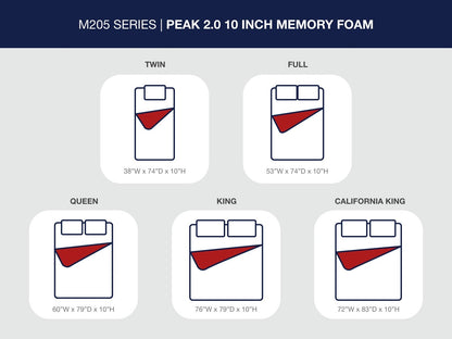 Peak 2.0 10 Memory Foam - Colchón